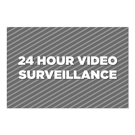 CGSignLab | מעקב וידאו 24 שעות -פניות אפור נצמד חלון | 30 x20